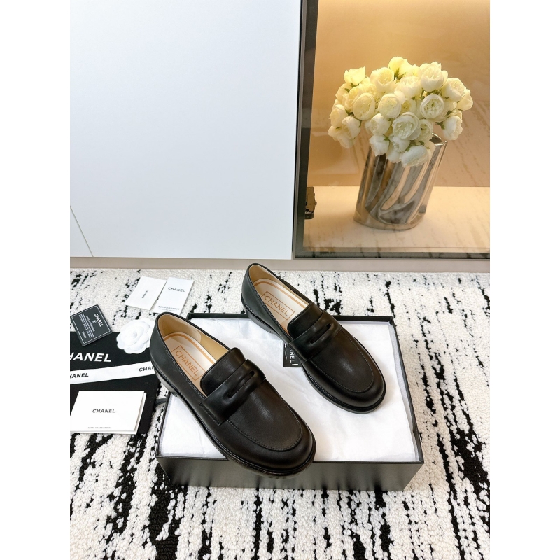Ch*el leather shoes